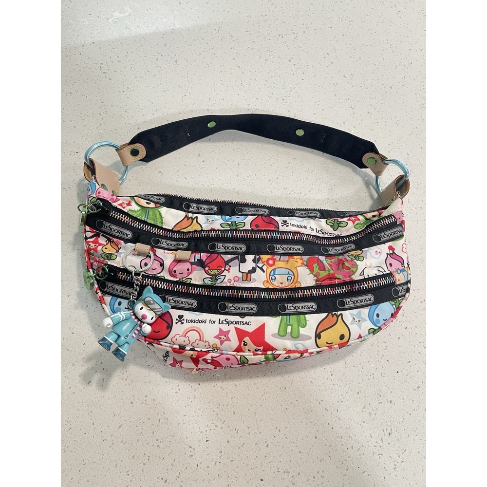LeSportsac x tokidoki Crossbody Shoulder Bag Figure Rare Charm Japan Authentic